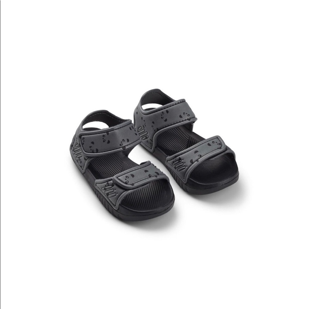 Liewood grey panda strap sandals